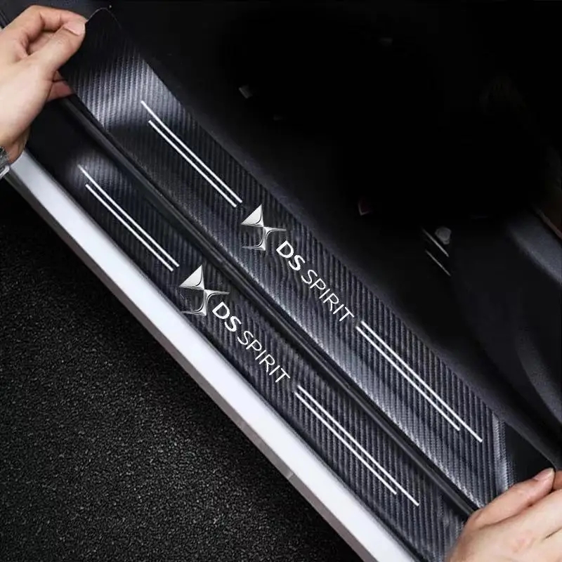 Car Carbon Fiber Door Sticker Leather Sill Plate Logo for DS SPIRIT DS3 DS3EV DS4 DS4S DS5 DS5LS DS6 DS7 car internal Accessorie
Car Carbon Fiber Door Sticker Leather Sill Plate Logo for DS SPIRIT DS3 DS3EV DS4 DS4S DS5 DS5LS DS6 DS7 car internal Accessorie