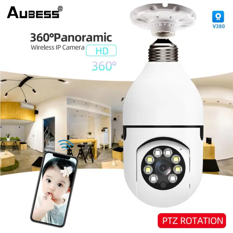 Aubess 1080P E27 Bulb WiFi PTZ IP Camera 360° Panoramic Camera Infrared Night Vision Home Security Camera Smart Home Series
Aubess 1080P E27 Bulb WiFi PTZ IP Camera 360° Panoramic Camera Infrared Night Vision Home Security Camera Smart Home Series