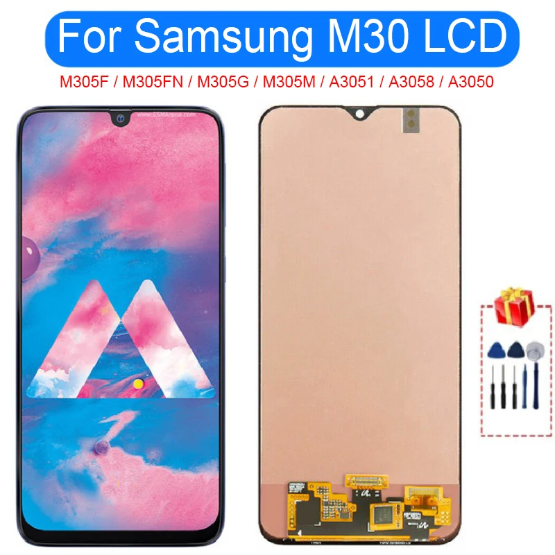 ЖК-дисплей AMOLED для Samsung Galaxy M30, сенсорный экран для Samsung A40s, M305F, M305FN, M305G, M305M, запасные части, оригинал
ЖК-дисплей AMOLED для Samsung Galaxy M30, сенсорный экран для Samsung A40s, M305F, M305FN, M305G, M305M, запасные части, оригинал