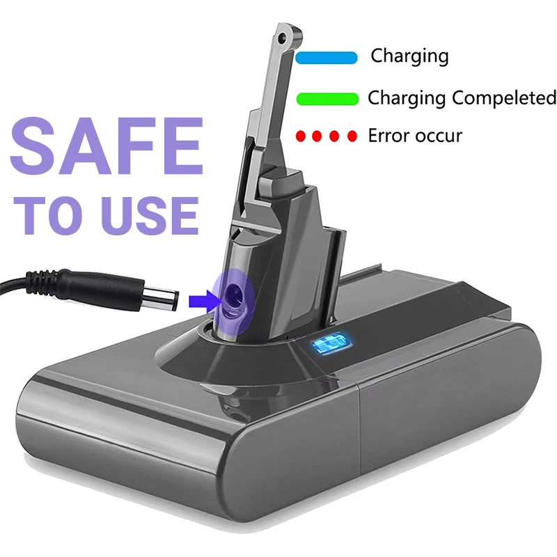 2022 Dyson V8 21.6V 98000mAh Replacement Battery for Dyson V8 Absolute Cord-Free Vacuum Handheld Vacuum Cleaner Dyson V8 Battery
2022 Dyson V8 21.6V 98000mAh Replacement Battery for Dyson V8 Absolute Cord-Free Vacuum Handheld Vacuum Cleaner Dyson V8 Battery