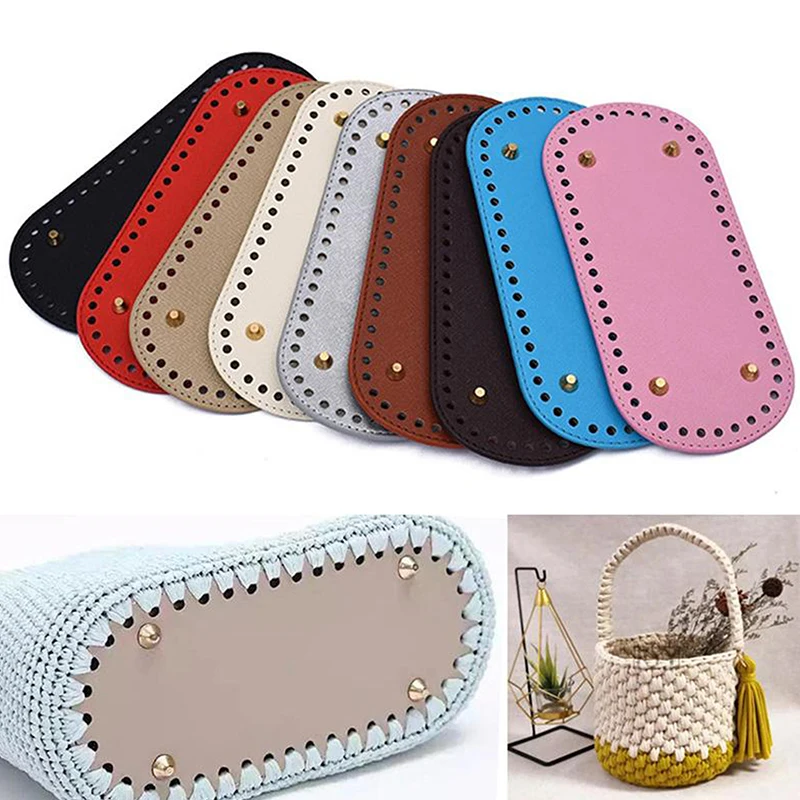 22*10cm Long Bottom for Knitted Bag PU Leather Bag Base Handmade Bottom With Holes Diy Crochet Bag Bottom Accessories
22*10cm Long Bottom for Knitted Bag PU Leather Bag Base Handmade Bottom With Holes Diy Crochet Bag Bottom Accessories