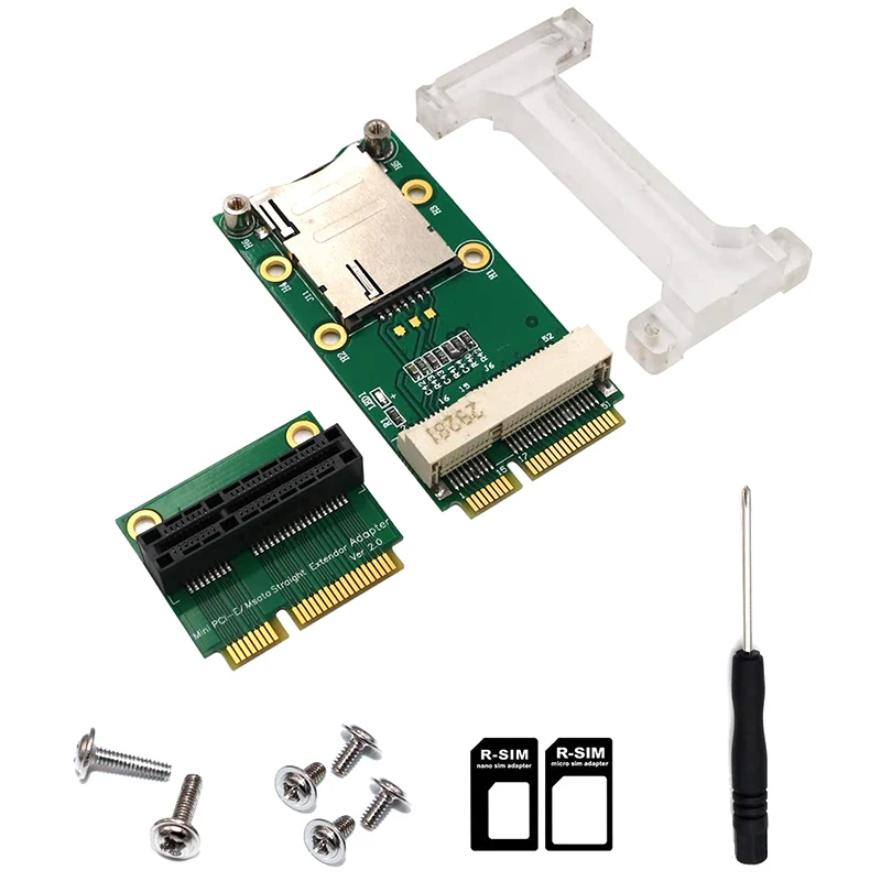 Mini PCI-E Adapter With SIM Card Slot(Vertical Installation) For 3G/4G,WWAN LTE,GPS Card
Mini PCI-E Adapter With SIM Card Slot(Vertical Installation) For 3G/4G,WWAN LTE,GPS Card