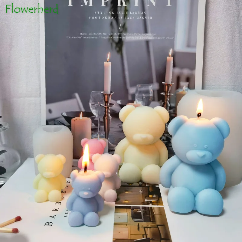 Bear Candle Silicone Mold DIY Animal Aromatherapy Candle Sitting Bear Diffuse Stone Plaster Mold Candle Making Supplies
Bear Candle Silicone Mold DIY Animal Aromatherapy Candle Sitting Bear Diffuse Stone Plaster Mold Candle Making Supplies