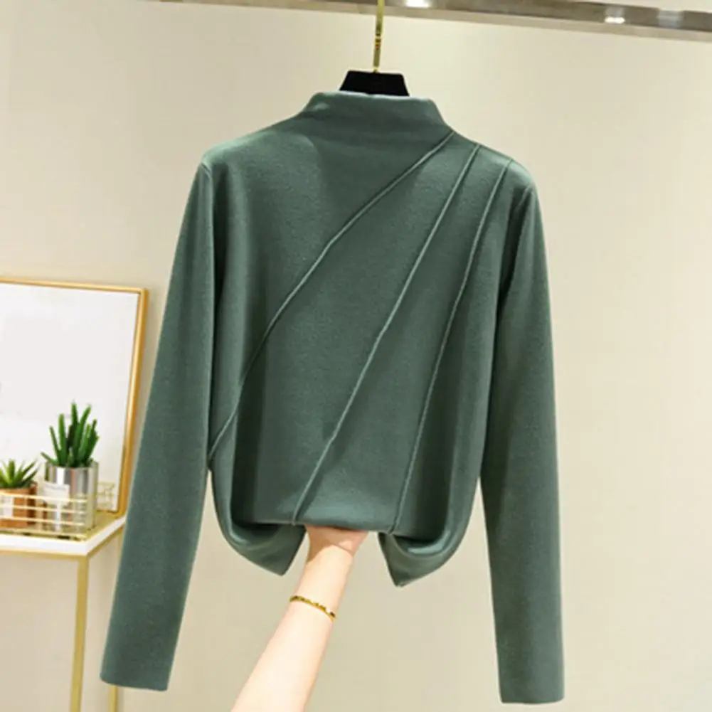Coldproof Popular Solid Color Long Sleeve Blouse Comfy Women Pullover Soft for Winter
Coldproof Popular Solid Color Long Sleeve Blouse Comfy Women Pullover Soft for Winter
