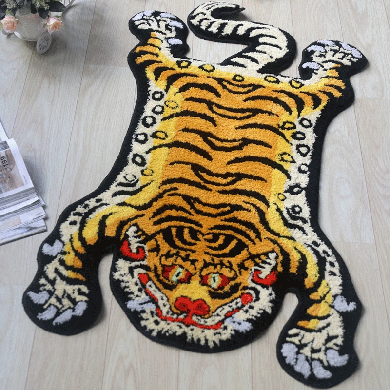 3D Tiger Rug Soft Fluffy Tiger Printed Carpet Children Room Plush Floor Mat Bathroom Non-slip Absorbent Doormat Bedside Carpets
3D Tiger Rug Soft Fluffy Tiger Printed Carpet Children Room Plush Floor Mat Bathroom Non-slip Absorbent Doormat Bedside Carpets
