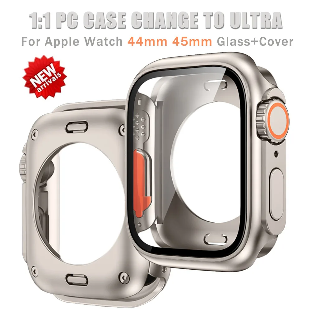 Стекло и фотоэлемент для Apple Watch 45 мм 44 мм, Обновление внешнего вида на ультра, защита экрана + крышка ПК для iWatch серии 45 мм 44 мм
Стекло и фотоэлемент для Apple Watch 45 мм 44 мм, Обновление внешнего вида на ультра, защита экрана + крышка ПК для iWatch серии 45 мм 44 мм