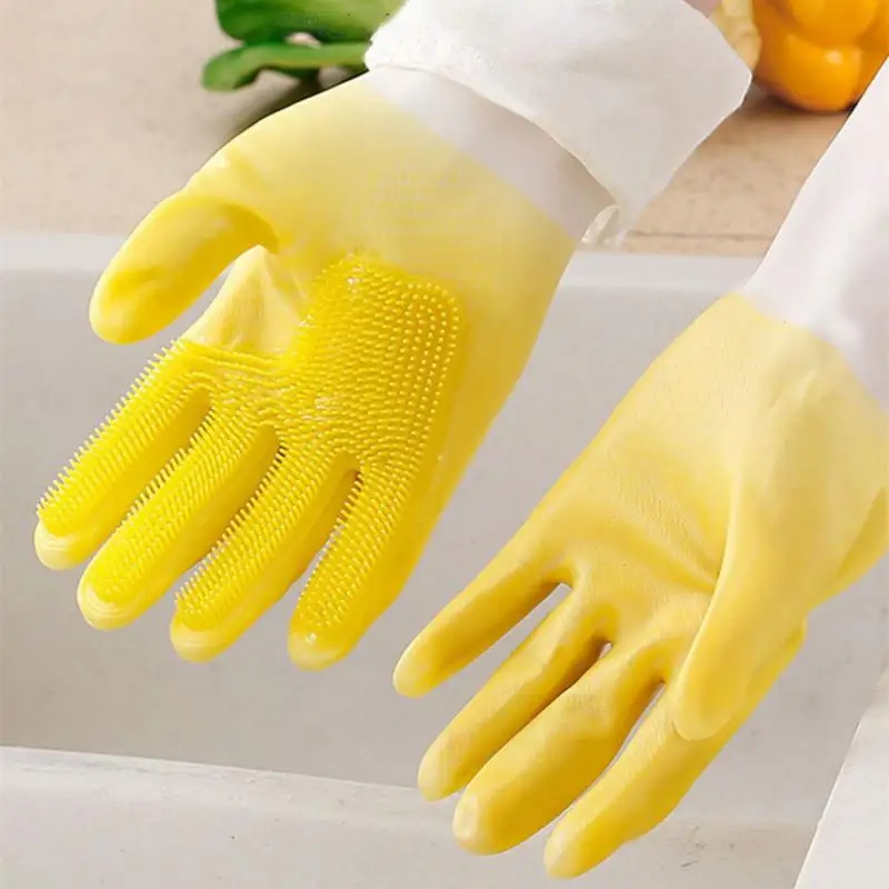 Dishwashing Cleaning Gloves Multifunction Kitchen Housework Cleaning Magic Silicone Rubber Dish Washing Glove Clean Scrub Tools
Dishwashing Cleaning Gloves Multifunction Kitchen Housework Cleaning Magic Silicone Rubber Dish Washing Glove Clean Scrub Tools