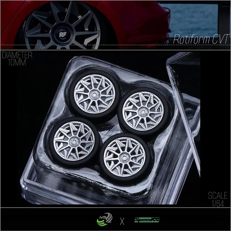 SpeedCG 1/64 Rotiform CVT Luxury ABS Wheels with Rubber Tire Diameter 10mm Model Car Modified Parts For Hotwheels Tomica MiniGT
SpeedCG 1/64 Rotiform CVT Luxury ABS Wheels with Rubber Tire Diameter 10mm Model Car Modified Parts For Hotwheels Tomica MiniGT