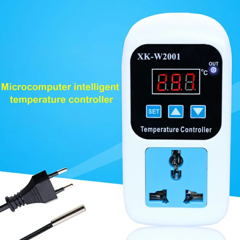 Thermostat SMY-W2001 Digital Outlet Thermostat Temperature Controller Socket -50~110℃ Heating Cooling For Heater Radiator
Thermostat SMY-W2001 Digital Outlet Thermostat Temperature Controller Socket -50~110℃ Heating Cooling For Heater Radiator