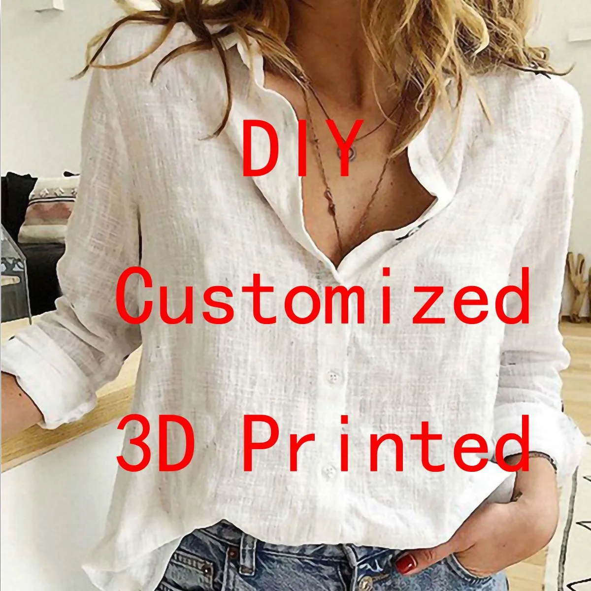 DropShipping VIP Link Tops DIY Women's Long Sleeve Shirt Fashion Casual Shirt Button-down Shirt Unique Streewear US Size
DropShipping VIP Link Tops DIY Women's Long Sleeve Shirt Fashion Casual Shirt Button-down Shirt Unique Streewear US Size