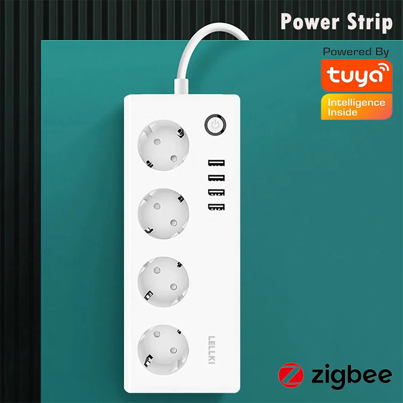 LELLKI Zigbee Smart Power Strip USB-удлинитель для быстрой зарядки Tuya Smart Life Alexa Echo App Дистанционное управление Yandex Alice 16A
LELLKI Zigbee Smart Power Strip USB-удлинитель для быстрой зарядки Tuya Smart Life Alexa Echo App Дистанционное управление Yandex Alice 16A