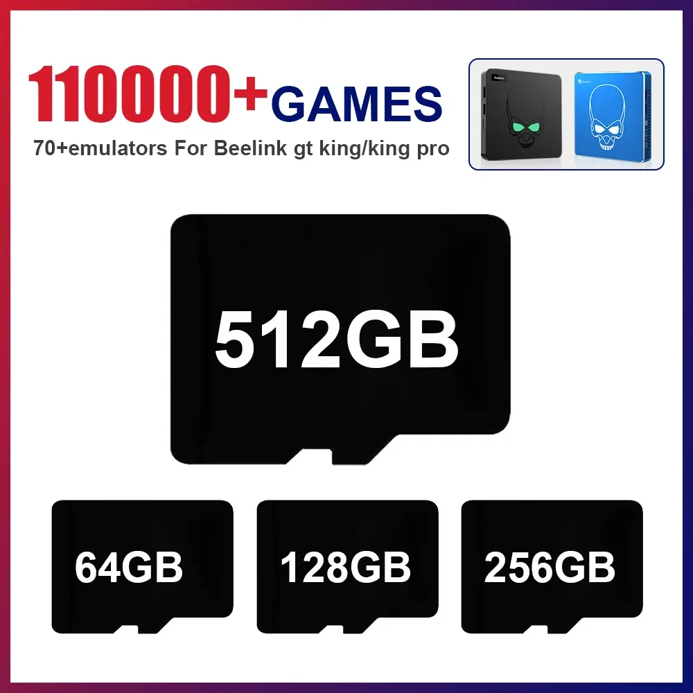 Game Card Used For S922X Beelink GT King/King Pro Game Console For SS/PSP/PS1/NDS/N64/DC/MAME/NES 70+emulators with 110000+Games
Game Card Used For S922X Beelink GT King/King Pro Game Console For SS/PSP/PS1/NDS/N64/DC/MAME/NES 70+emulators with 110000+Games