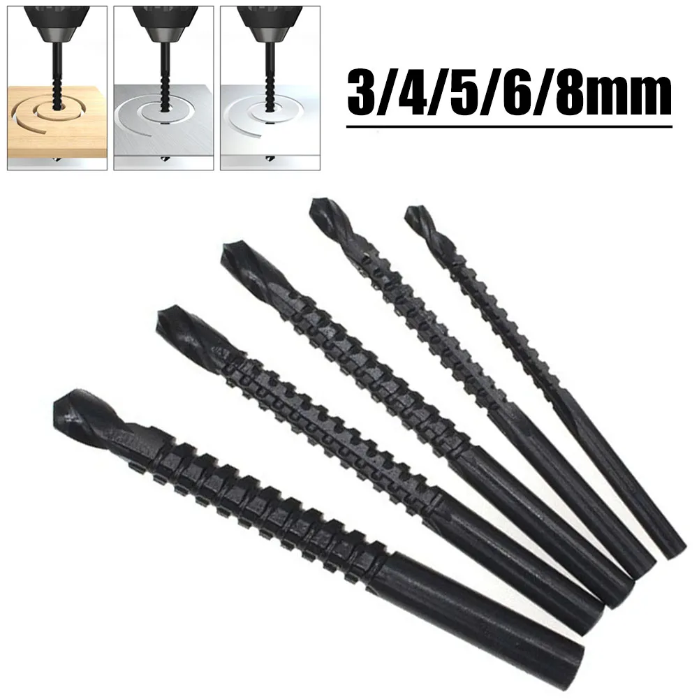 5pcs HSS Spiral Drill Bits Black Nitride Electric Drill Plastic Metal Wood Hole Grooving Drill Saw Carpenter Woodworking Tools
5pcs HSS Spiral Drill Bits Black Nitride Electric Drill Plastic Metal Wood Hole Grooving Drill Saw Carpenter Woodworking Tools
