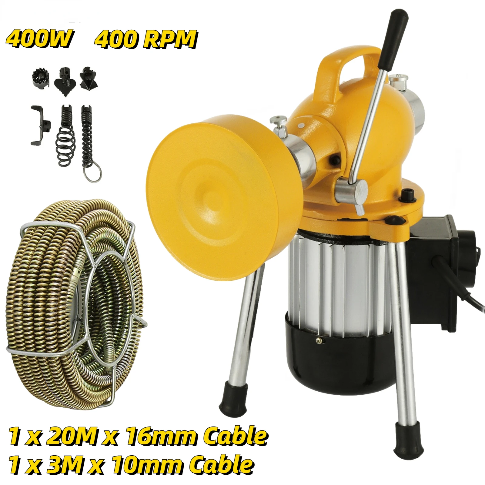 Professional Dredge Machine 400W Electric Pipe Plunger Household Sink Sewer Toilet Blockage Tube Unblocker Cleaning Tools
Professional Dredge Machine 400W Electric Pipe Plunger Household Sink Sewer Toilet Blockage Tube Unblocker Cleaning Tools
