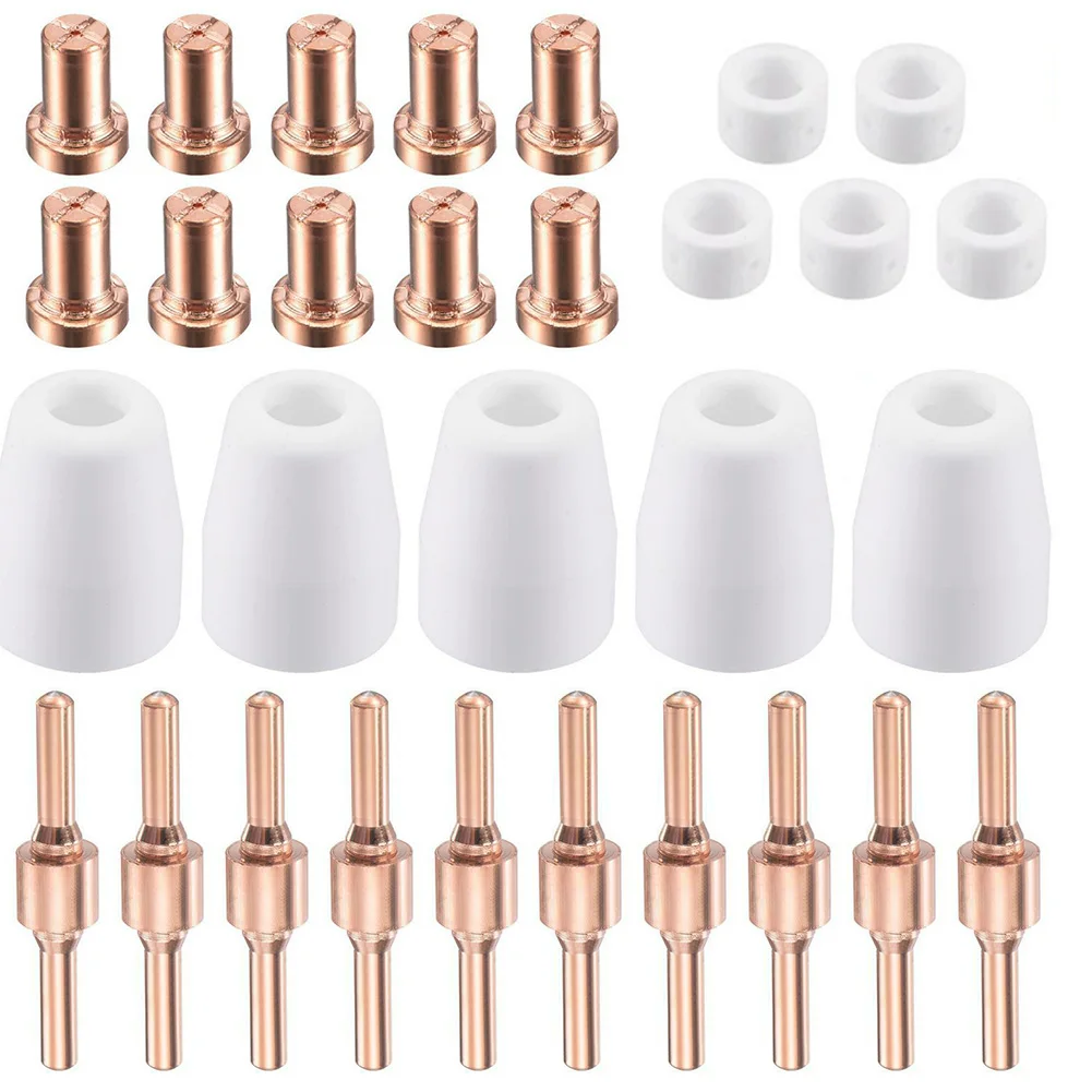 CUT-40/LGK-40/PT-31 Plasma Cutter Torch Kit Consumables High Quality Electrodes Nozzles Set Welding Plasma Cutter Tips
CUT-40/LGK-40/PT-31 Plasma Cutter Torch Kit Consumables High Quality Electrodes Nozzles Set Welding Plasma Cutter Tips