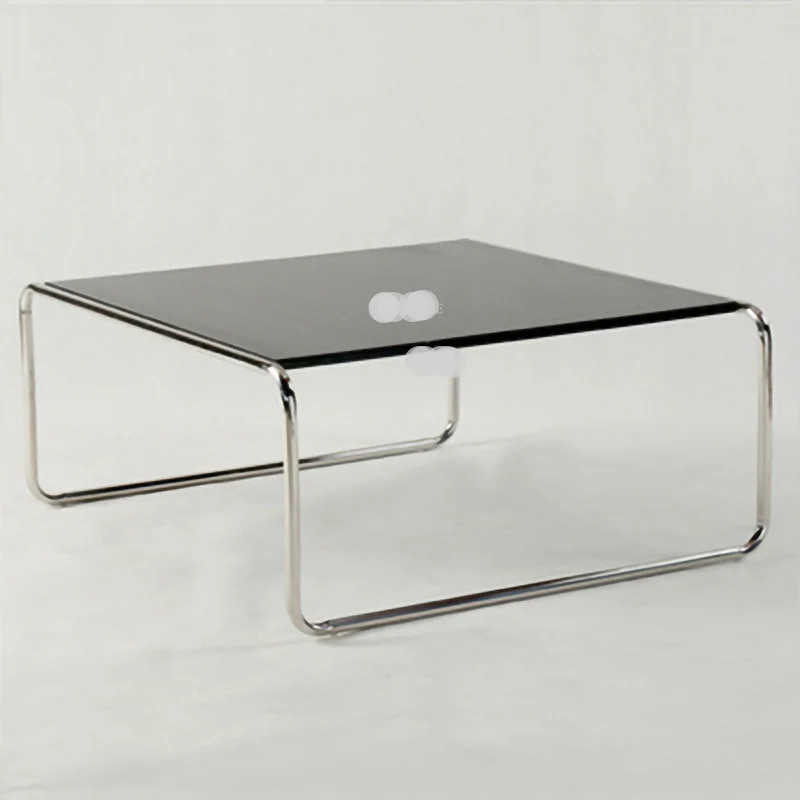 

Japanese Coffee Table Minimalist Designer Medieval Stainless Steel Square Table Coffee Tables Sofa Balcony Nordic Low Tea Table