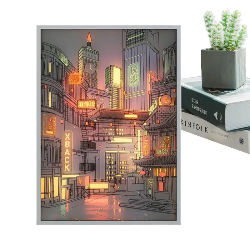 Light Up Painting City Dimming LED Wall Art Painting Light Up City Night View Picture For Room Bedroom Study Room Room Entry Way
Light Up Painting City Dimming LED Wall Art Painting Light Up City Night View Picture For Room Bedroom Study Room Room Entry Way