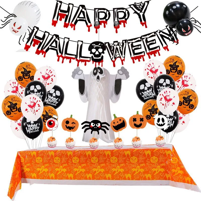 Halloween Balloon Set Blood Banner Paper Honeycomb Stereoscopic Phantom Package Ghost Party Decoration
Halloween Balloon Set Blood Banner Paper Honeycomb Stereoscopic Phantom Package Ghost Party Decoration