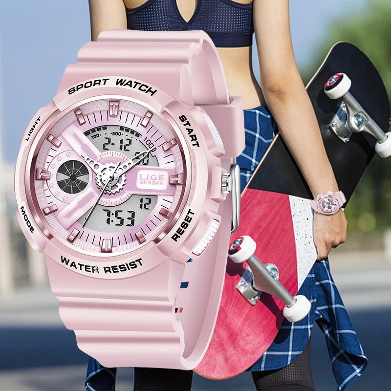 LIGE Girls Watches Womans Sports Waterproof Watches for Women Fashion Quartz Women Clock Female Watch Youth Watches Reloj Mujer
LIGE Girls Watches Womans Sports Waterproof Watches for Women Fashion Quartz Women Clock Female Watch Youth Watches Reloj Mujer