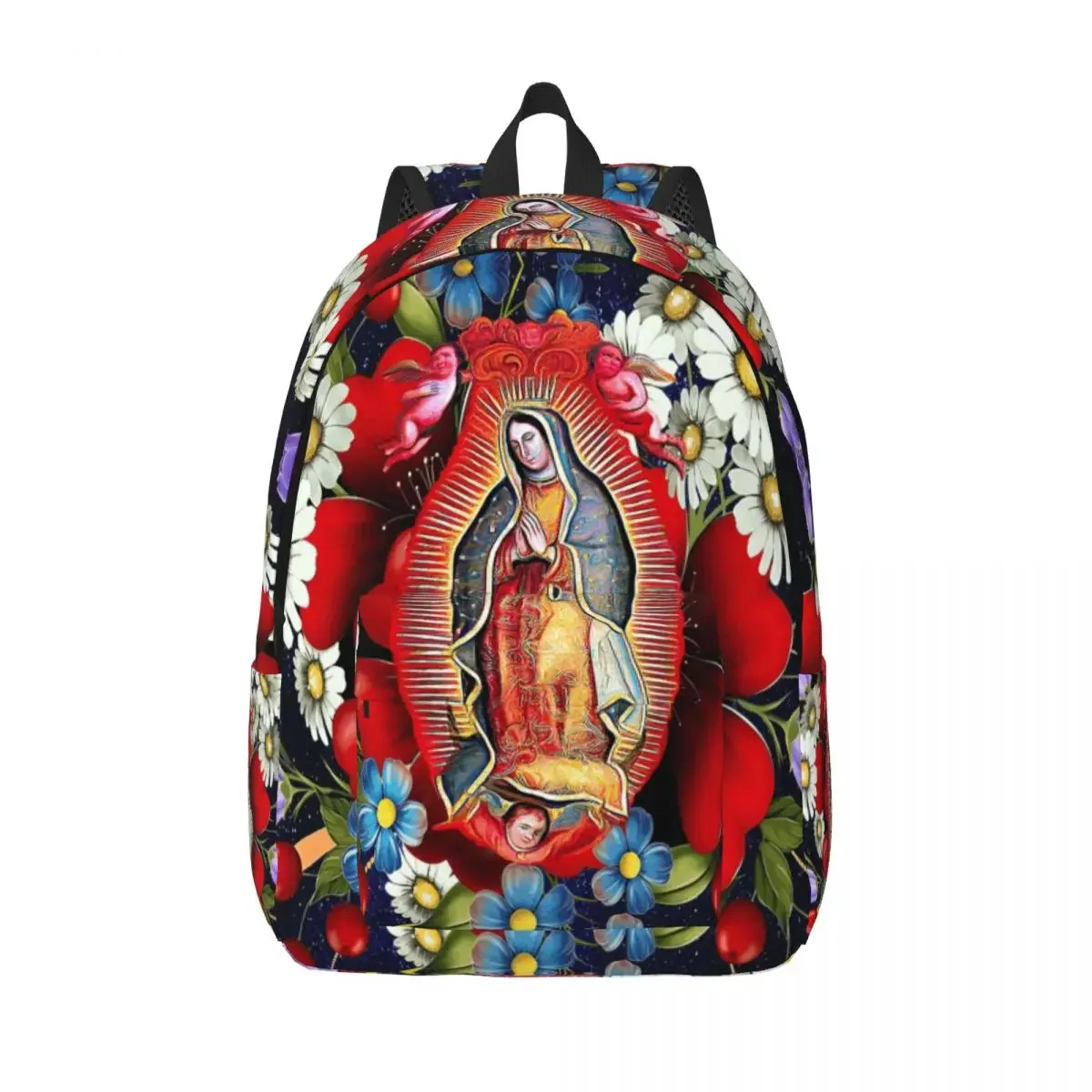 Personalized Our Lady Of Guadalupe Canvas Backpack Bookbag for School College Mexican Virgin Mary Mexico Flowers Tilma Bags
Personalized Our Lady Of Guadalupe Canvas Backpack Bookbag for School College Mexican Virgin Mary Mexico Flowers Tilma Bags
