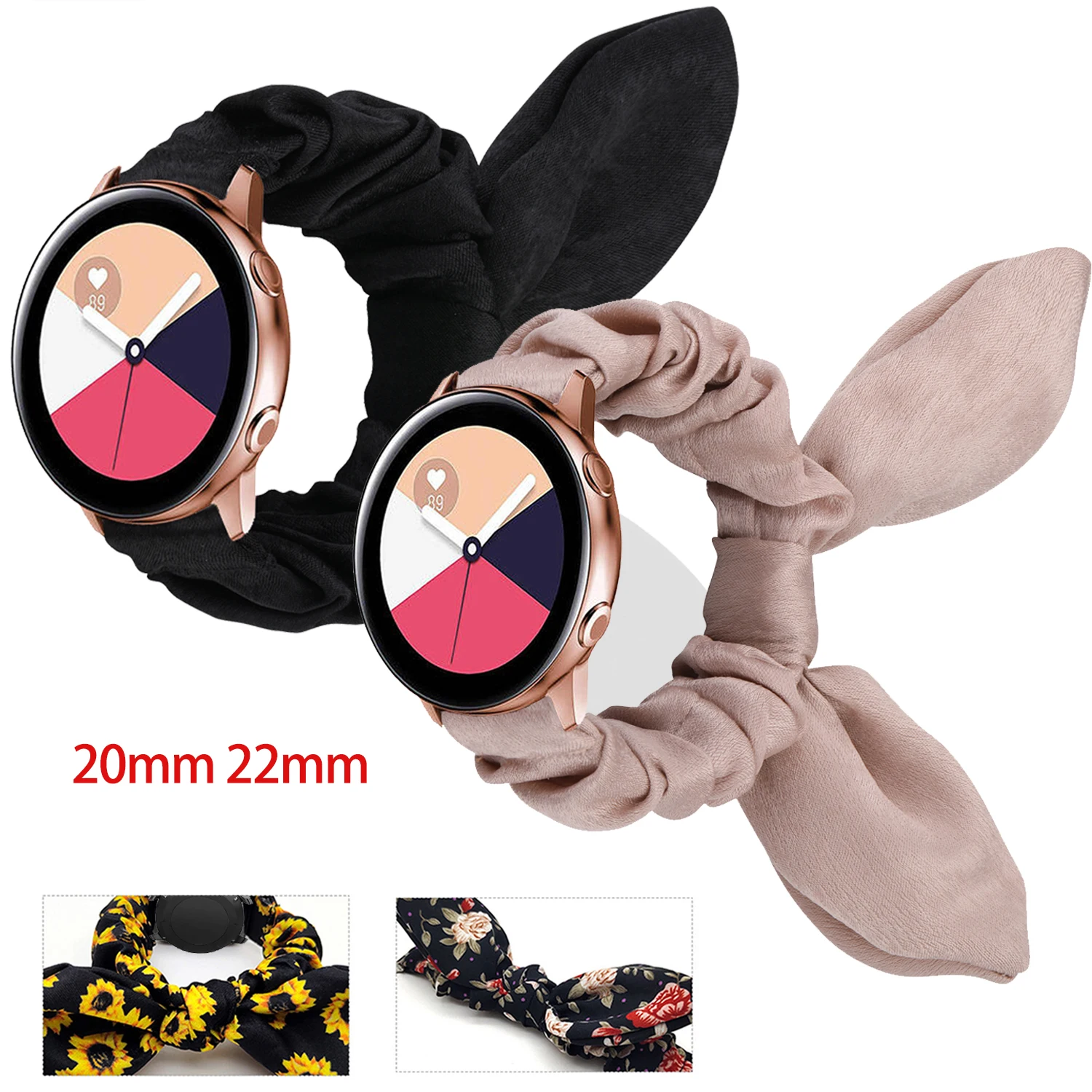 Women Scrunchie Elastic Strap for Samsung Galaxy Watch 4 3 41/45mm Active 2 40mm 44mm Gear S3 Classic Huawei Watch 2 Fashionband
Women Scrunchie Elastic Strap for Samsung Galaxy Watch 4 3 41/45mm Active 2 40mm 44mm Gear S3 Classic Huawei Watch 2 Fashionband