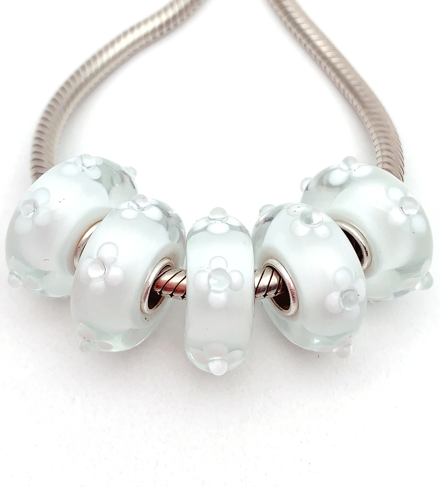 YG679 5X 100% Authenticity S925 Sterling Silver Beads Murano Glassbeads NEW Fit European Charms Bracelet Diy Jewelry Lampwork
YG679 5X 100% Authenticity S925 Sterling Silver Beads Murano Glassbeads NEW Fit European Charms Bracelet Diy Jewelry Lampwork