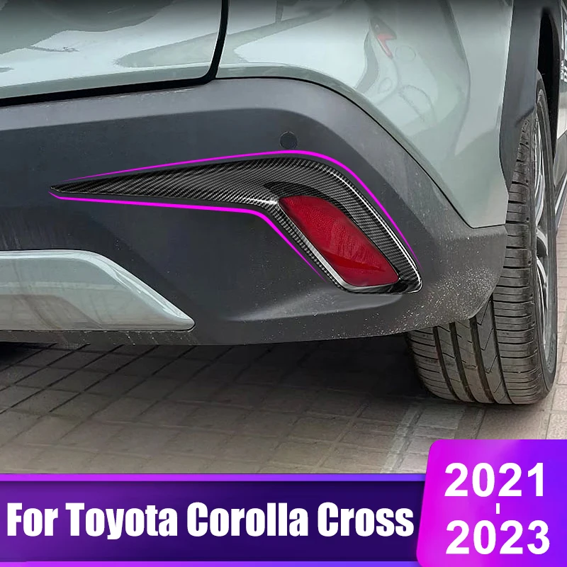 For Toyota Corolla Cross XG10 2021 2022 2023 Hybrid Car Rear Tail Lights Cover Rear Fog Lamp ABS Carbon Fiber Trim Accessories
For Toyota Corolla Cross XG10 2021 2022 2023 Hybrid Car Rear Tail Lights Cover Rear Fog Lamp ABS Carbon Fiber Trim Accessories