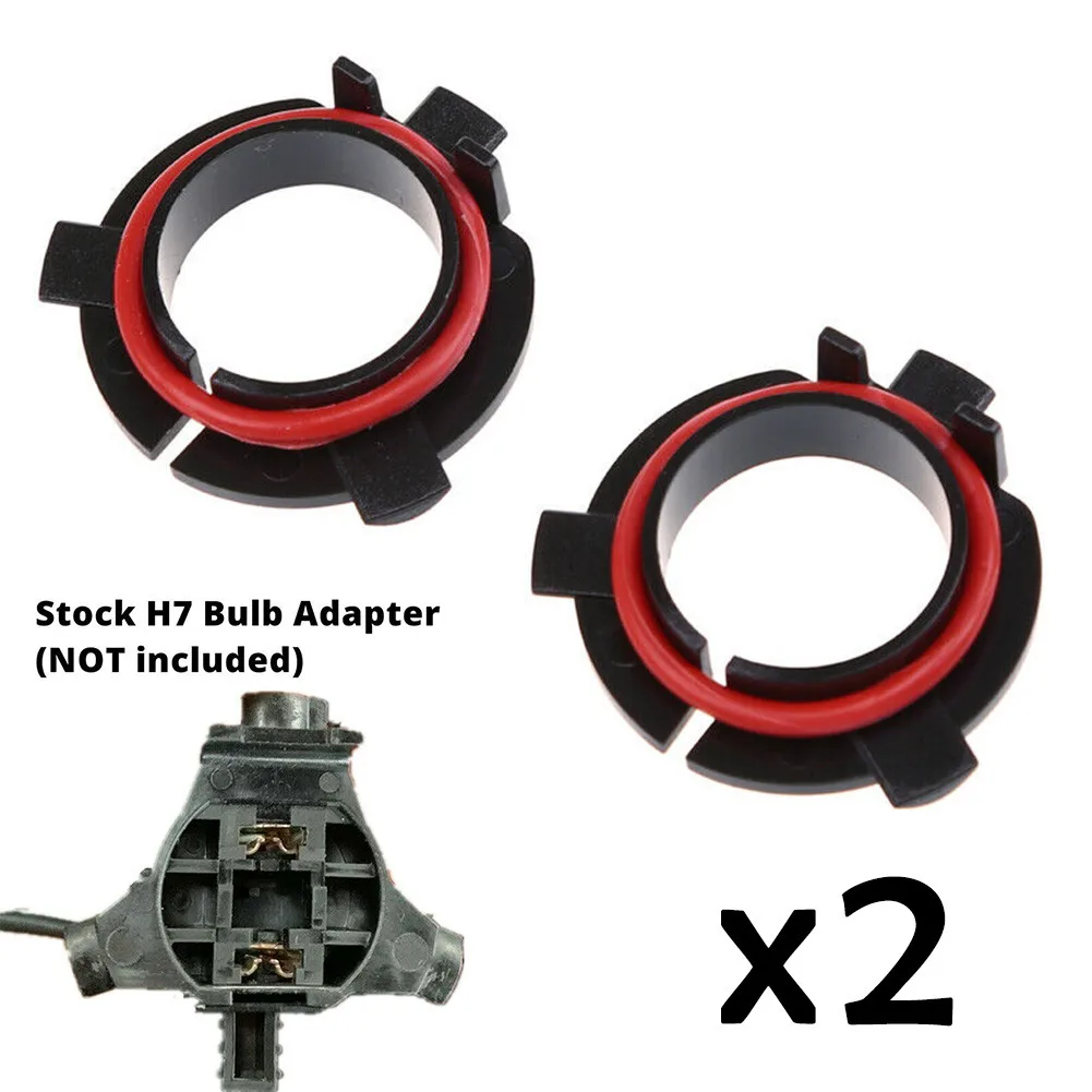 

2x H7 LED Headlight Bulb Adapter Holder Socket Base Retainer For Kia Sportage K3 K4 K5 Sorento Grand SantaFe Ge Rui High Qualit