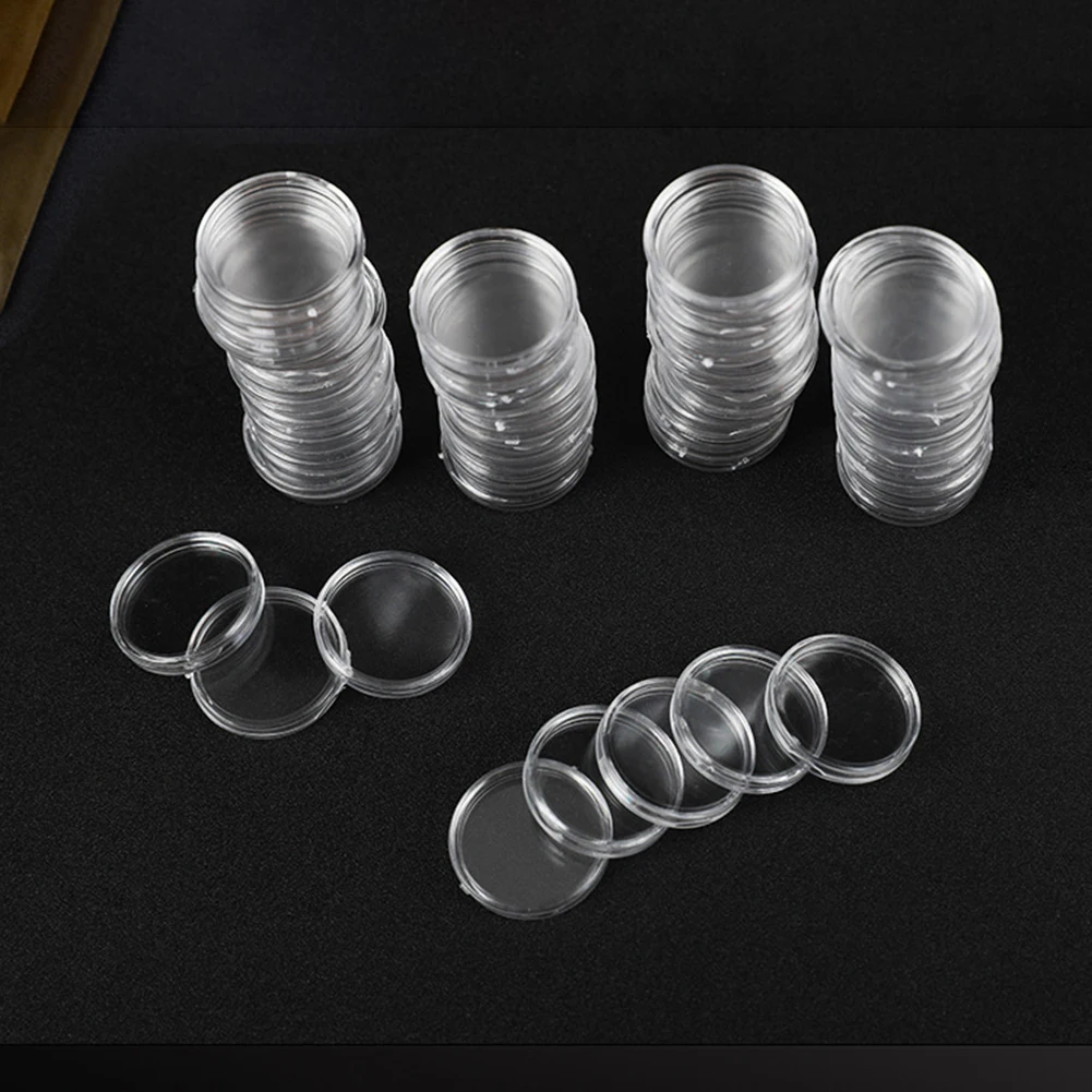 100pcs 16mm Commemorative Coins Collection Slab Display Round Coin Capsules Storage Case Transparent Plastic Small Round Boxes
100pcs 16mm Commemorative Coins Collection Slab Display Round Coin Capsules Storage Case Transparent Plastic Small Round Boxes