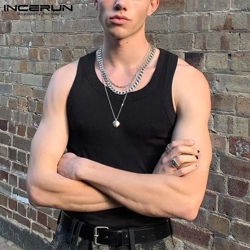 Tops 2022 New Men Solid Well Fitting Vests INCERUN Stylish Male All-match Simple Tank Tops Round Neck Sleeveless Waistcoat S-5XL
Tops 2022 New Men Solid Well Fitting Vests INCERUN Stylish Male All-match Simple Tank Tops Round Neck Sleeveless Waistcoat S-5XL