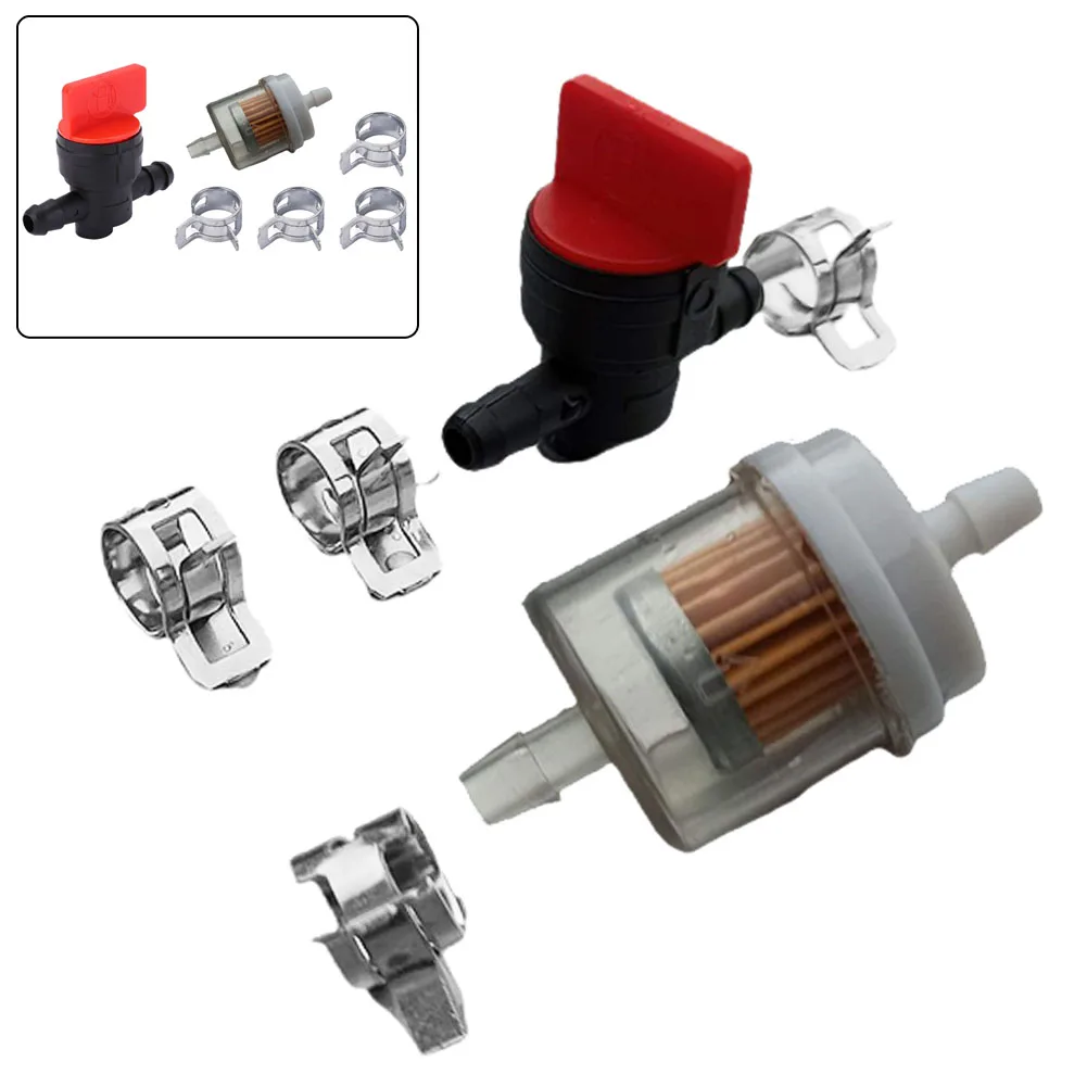 Gasoline Tap Filter Clamps Set Gasoline Diesel For 6mm Internal Pressure Gauge Hoses Garden Tools Accessories
Gasoline Tap Filter Clamps Set Gasoline Diesel For 6mm Internal Pressure Gauge Hoses Garden Tools Accessories