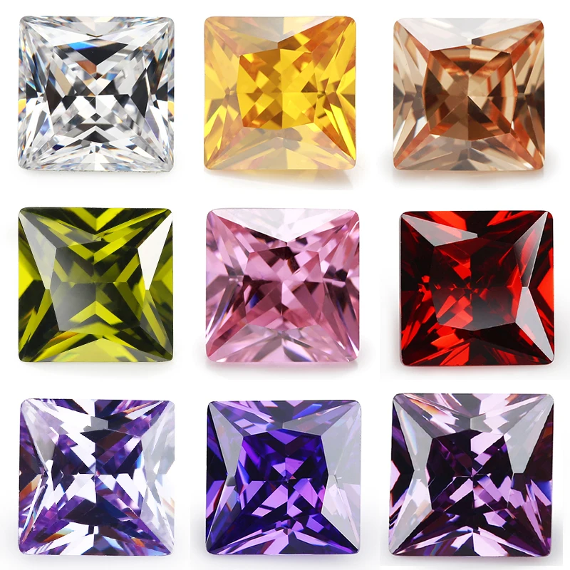 50pcs/20pcs 1.5x1.5~10x10mm 5A Square Princess Cut CZ Stone Various Color Cubic Zirconia Stones Loose Synthetic Gems For Jewelry
50pcs/20pcs 1.5x1.5~10x10mm 5A Square Princess Cut CZ Stone Various Color Cubic Zirconia Stones Loose Synthetic Gems For Jewelry