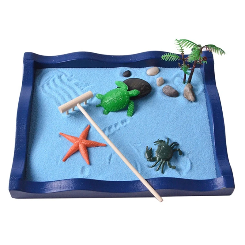Мини-стол с песочным пейзажем для океана и пляжа
Мини-стол с песочным пейзажем для океана и пляжа