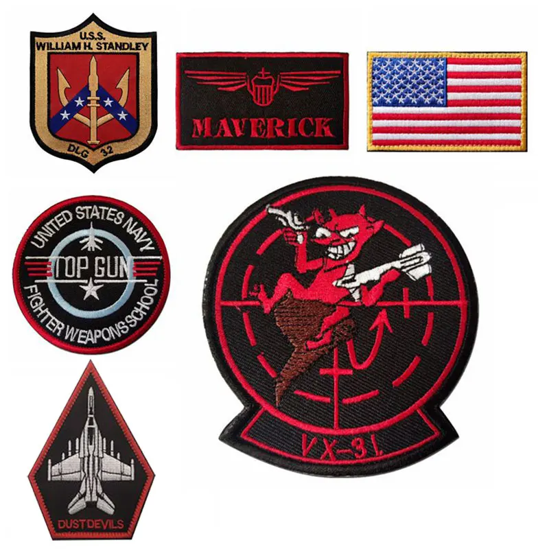 Top Gun 2 Pilot Velcro Patch Badge Armband Bag with Accessories Cloth Patch Embroidery Tactical Morale VF-1 F 16 MAVERICK Logo
Top Gun 2 Pilot Velcro Patch Badge Armband Bag with Accessories Cloth Patch Embroidery Tactical Morale VF-1 F 16 MAVERICK Logo