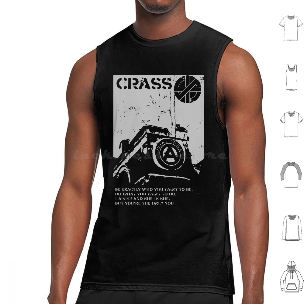 Crass-I Am He And She Is She, но вы единственные, что вы делаете именно то, что хотите сделать-анархист майки жилет без рукавов Crass
Crass-I Am He And She Is She, но вы единственные, что вы делаете именно то, что хотите сделать-анархист майки жилет без рукавов Crass