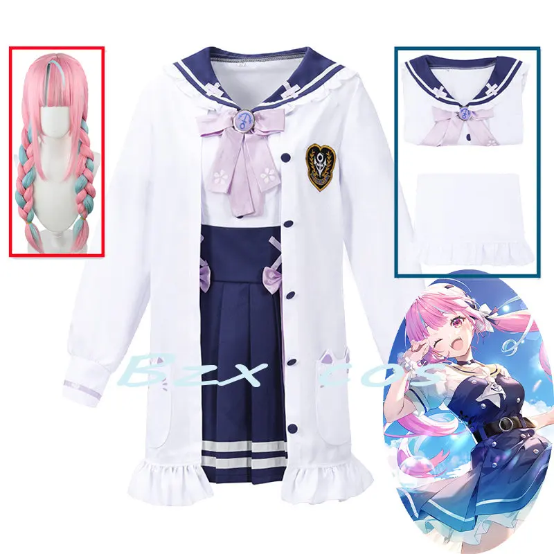 Minato Aqua Cosplay Anime VTuber Hololive Costume Lolita Girls School Jackets Dress Uniform Set
Minato Aqua Cosplay Anime VTuber Hololive Costume Lolita Girls School Jackets Dress Uniform Set