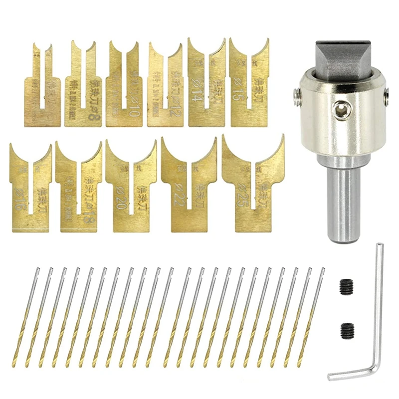 35 Pcs Wooden Bead Maker Beads Drill Bit 6-25mm Carbide Ball Milling Cutter Set Spherical Buddha Beads Woodworking Tool
35 Pcs Wooden Bead Maker Beads Drill Bit 6-25mm Carbide Ball Milling Cutter Set Spherical Buddha Beads Woodworking Tool
