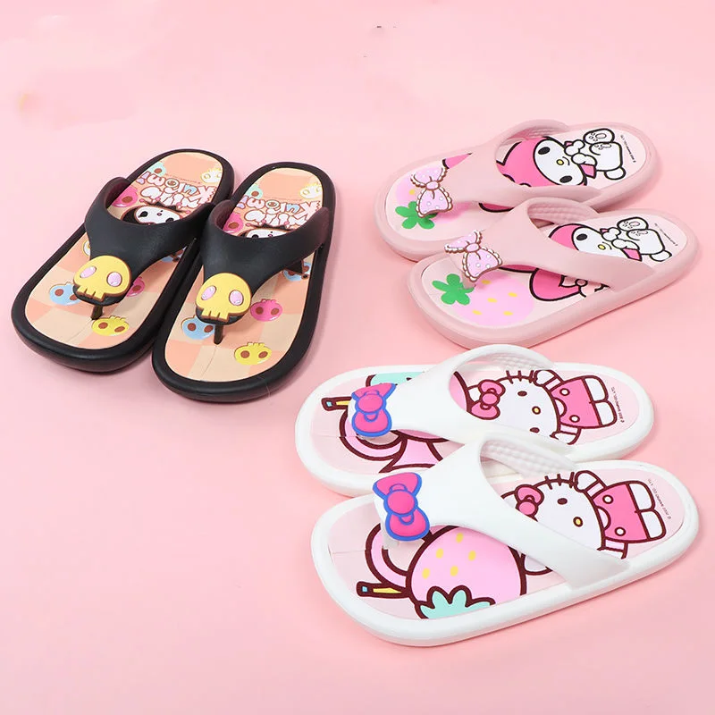 Sanrio Hellokitty Kuromi Mymelody Girls' Flip-Flops Anti-Skid Slippers Sandals Summer Beach Shoes with Thickened Soles Slippers
Sanrio Hellokitty Kuromi Mymelody Girls' Flip-Flops Anti-Skid Slippers Sandals Summer Beach Shoes with Thickened Soles Slippers