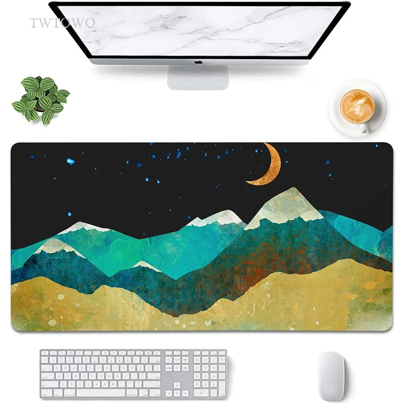 

Mountain Aesthetics Mouse Pad Gamer XL Large Home Mousepad XXL Playmat MousePads Carpet Soft Natural Rubber Laptop Table Mat