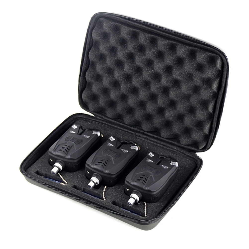 Wireless fishing bite alarm 1+4 set withIntelligent LED Light Smart Fishing swinger in EVA case for carp fishing Alarm Tackle
Wireless fishing bite alarm 1+4 set withIntelligent LED Light Smart Fishing swinger in EVA case for carp fishing Alarm Tackle
