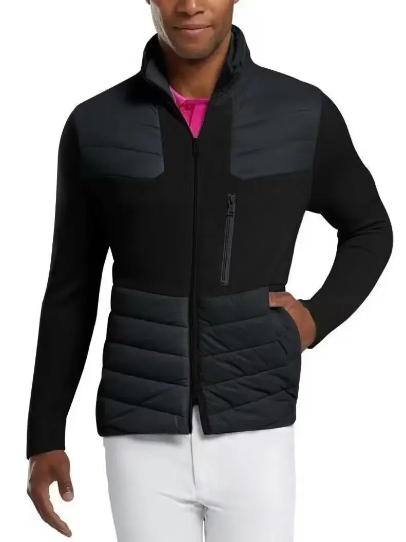 New Golf Men's Down Jacket Black Men Golf Coat 
New Golf Men's Down Jacket Black Men Golf Coat
