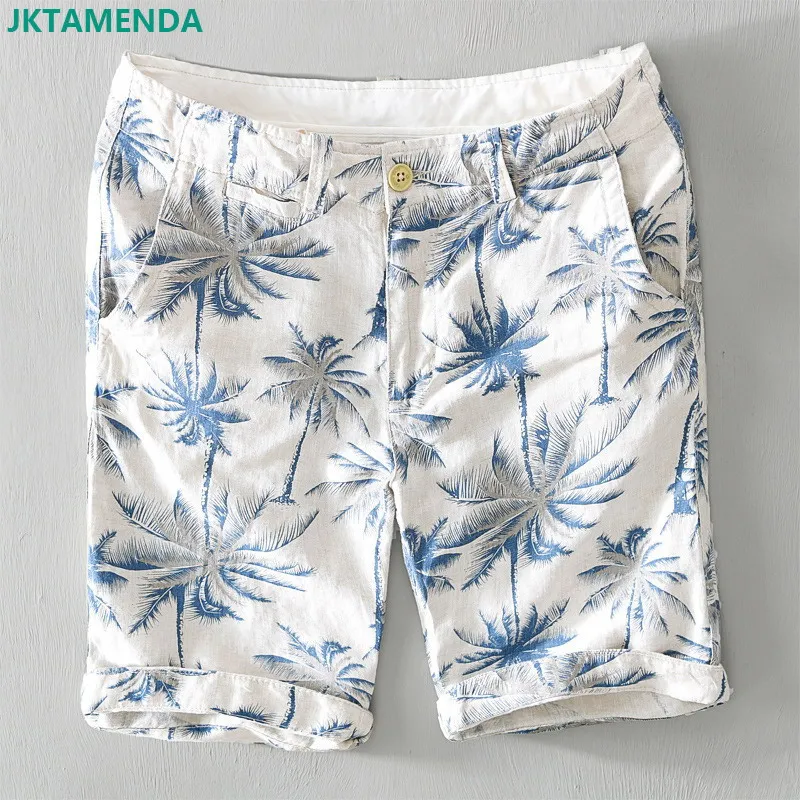New Trend Men's Linen Shorts Casual Printed Comfortable Youth Beach Pants 8109
New Trend Men's Linen Shorts Casual Printed Comfortable Youth Beach Pants 8109