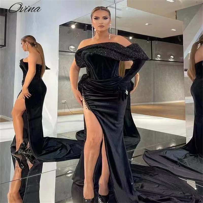 Women's Strapless Black Velvet Maxi Dress 2022 Fall New Sequin Shawl Sexy Sleeveless Chic Gala Celebrity Party Dress
Women's Strapless Black Velvet Maxi Dress 2022 Fall New Sequin Shawl Sexy Sleeveless Chic Gala Celebrity Party Dress