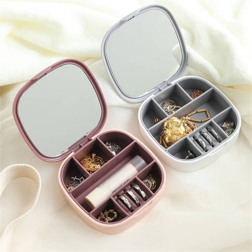 Storage box Jewelry Organizer Mirror Makeup Organizer Travelling Portable Fashion Design Mini organizers storage Cases 2023 New
Storage box Jewelry Organizer Mirror Makeup Organizer Travelling Portable Fashion Design Mini organizers storage Cases 2023 New