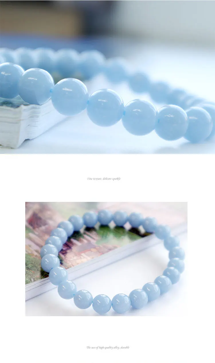 Wholesale 1pcs Natural AA Quality Angelite Bracelet 6mm 8mm 10mm 12mm Round Gemstone Jewelry Beads,18.5cm
Wholesale 1pcs Natural AA Quality Angelite Bracelet 6mm 8mm 10mm 12mm Round Gemstone Jewelry Beads,18.5cm
