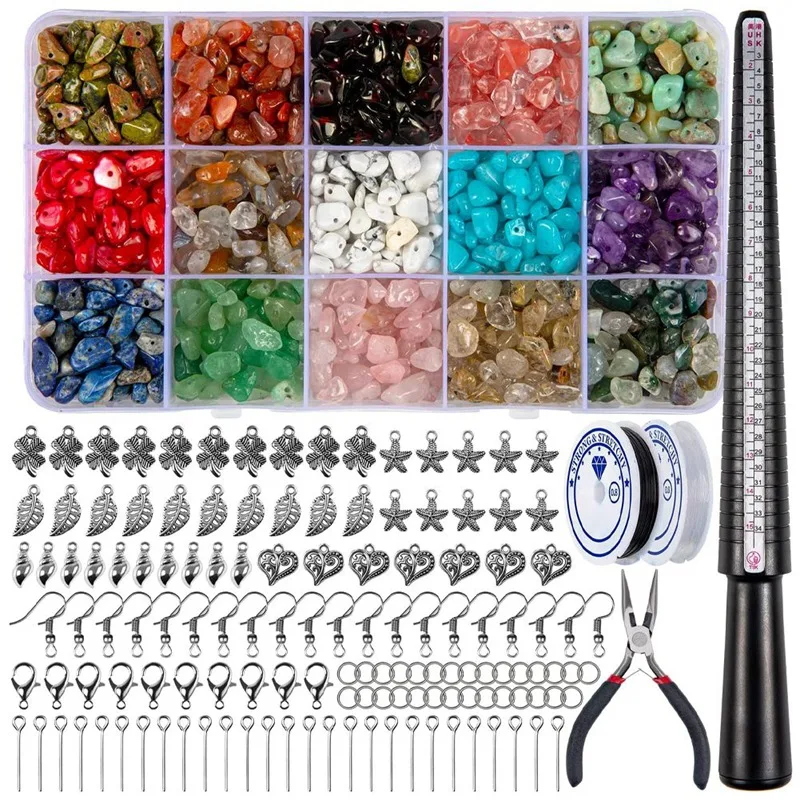 15 Colors Crystal Jewellery Making Kit, Crystals For Jewellery Making With Beads For Ring, Earring And Jewelry Making
15 Colors Crystal Jewellery Making Kit, Crystals For Jewellery Making With Beads For Ring, Earring And Jewelry Making