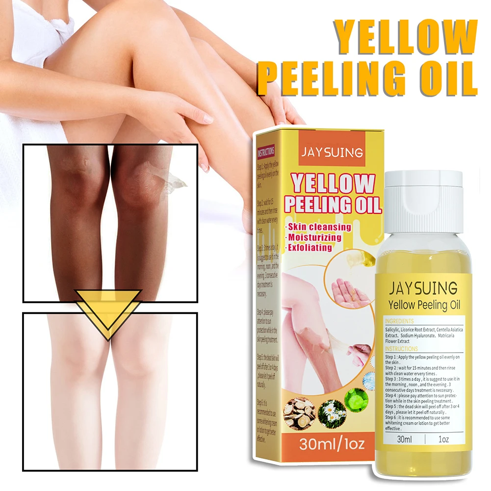 30ml Yellow Body Peeling Whitening Oil Lighten Dark Spots Acne Melanin Skin Bleaching Exfoliate Oil Brighten Skin For Face Body
30ml Yellow Body Peeling Whitening Oil Lighten Dark Spots Acne Melanin Skin Bleaching Exfoliate Oil Brighten Skin For Face Body