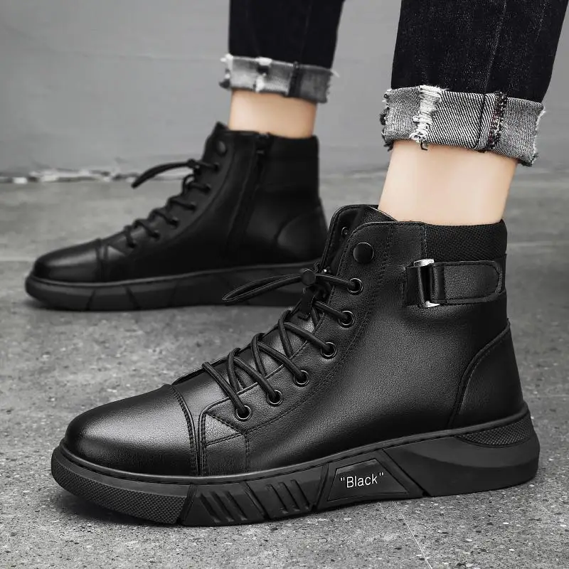 Fall High-Top Men's Shoes 2023 New Retro British Martin Boots Men's Raise the Bottom Casual Canvas Worker Boot
Fall High-Top Men's Shoes 2023 New Retro British Martin Boots Men's Raise the Bottom Casual Canvas Worker Boot