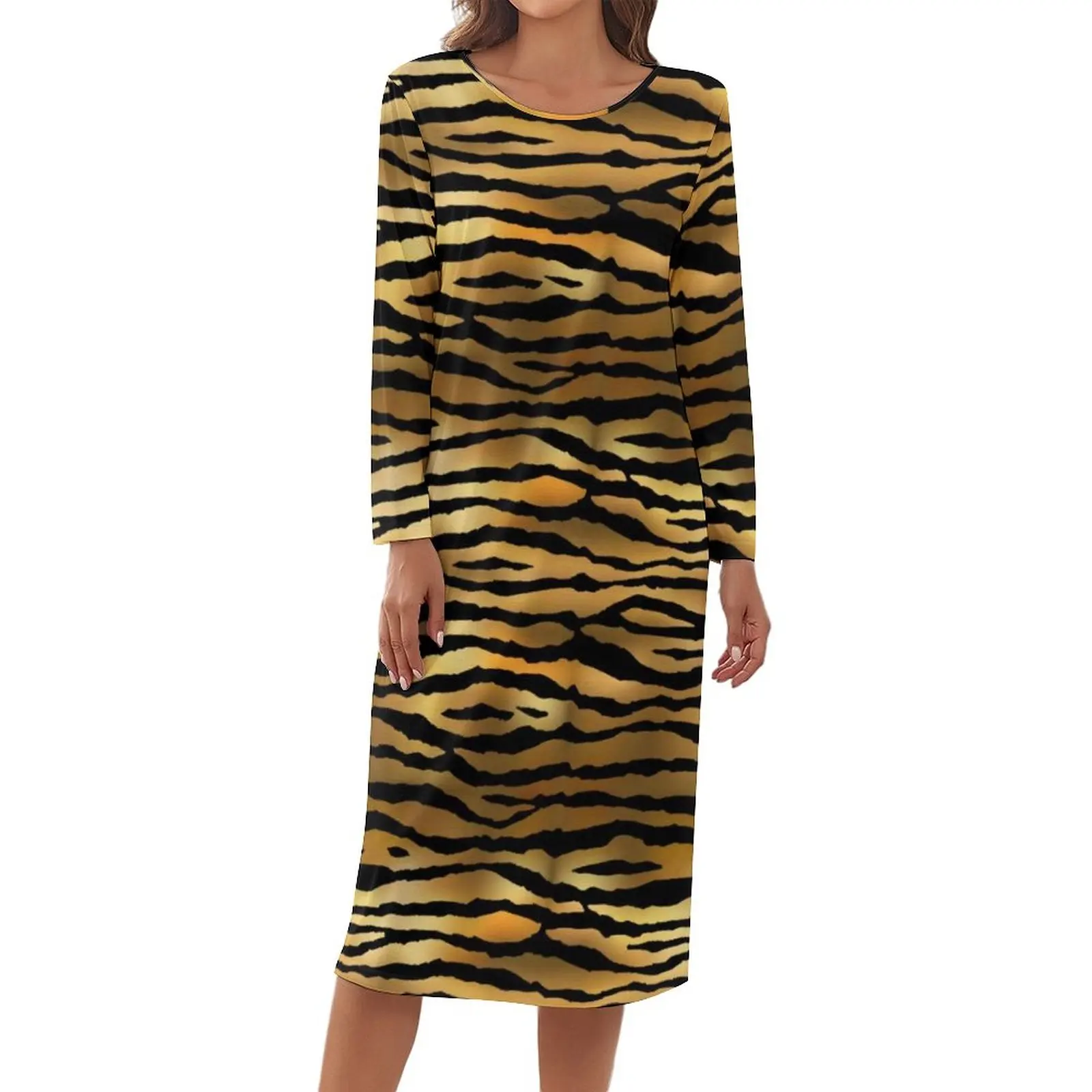 Tiger Print Pajamas Long Sleeve Gold Black Animal Jungle Romantic Dresses Female Aesthetic Sleepwear O Neck Graphic Pajama
Tiger Print Pajamas Long Sleeve Gold Black Animal Jungle Romantic Dresses Female Aesthetic Sleepwear O Neck Graphic Pajama