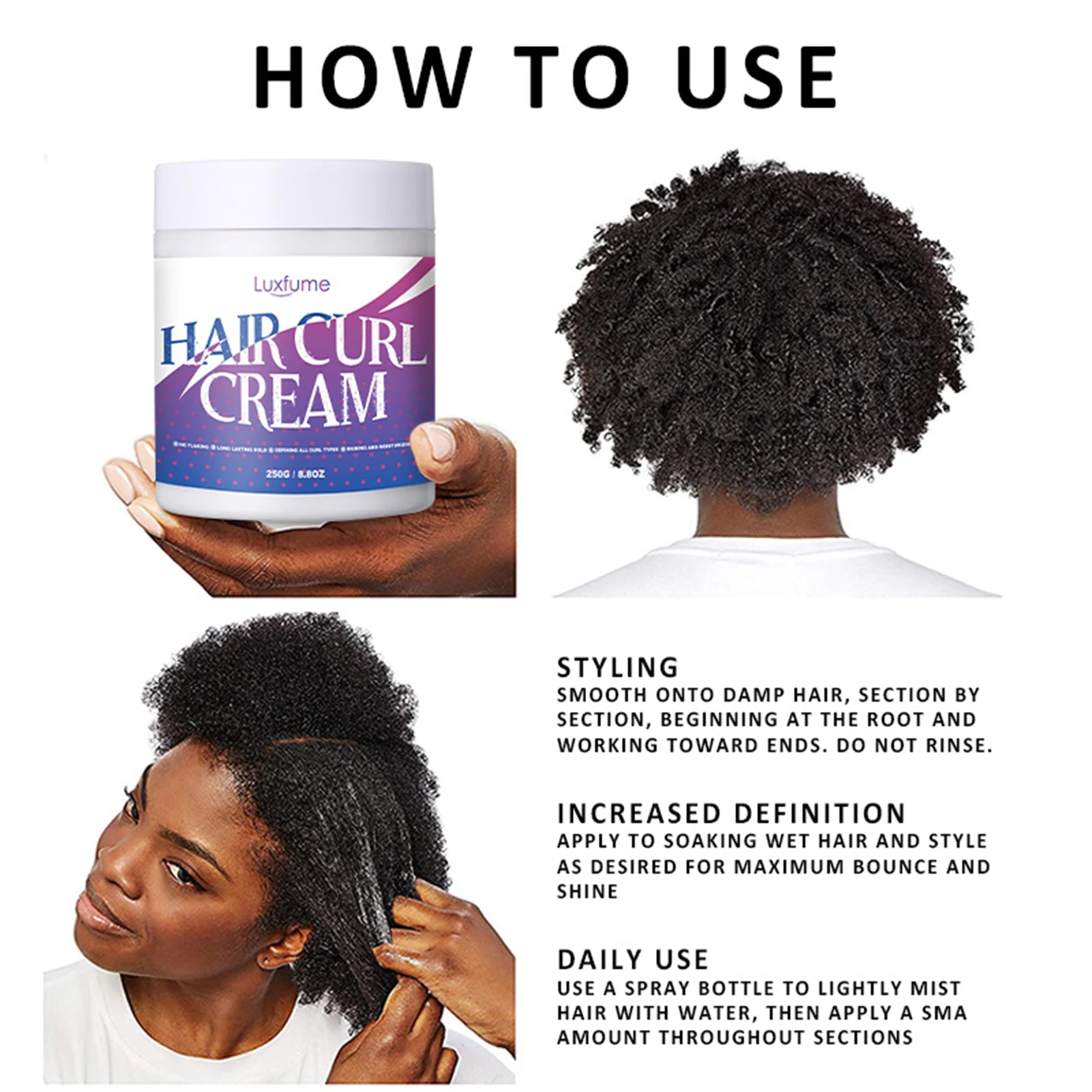 Curl Enhancing Cream Curl Defining Cream Moisturizing Curl Activator Cream Anti-Frizz Nourishing Hair Care For All Hair Type 
Curl Enhancing Cream Curl Defining Cream Moisturizing Curl Activator Cream Anti-Frizz Nourishing Hair Care For All Hair Type